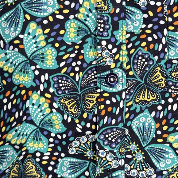 Paisley & Gray Men’s Large-17 Slim Fit Spring Summer Butterfly Print Button Down - Picture 5 of 10